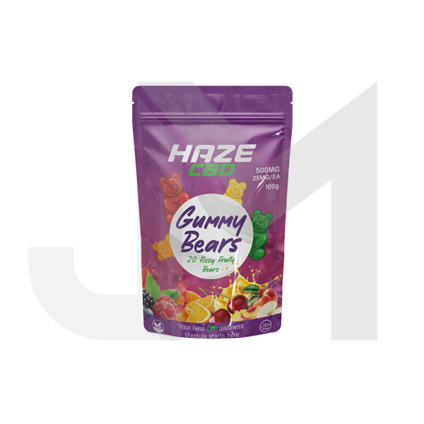 Haze CBD 500mg Gummy Bears - 20 Pieces