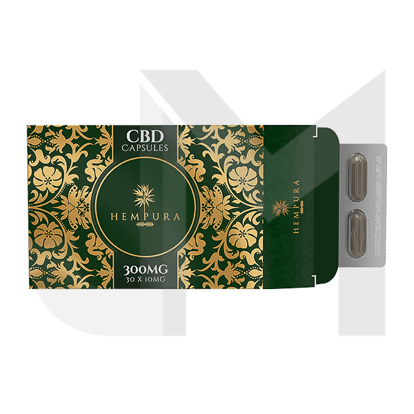 Hempura 300mg Broad Spectrum CBD Capsules - 30 Caps