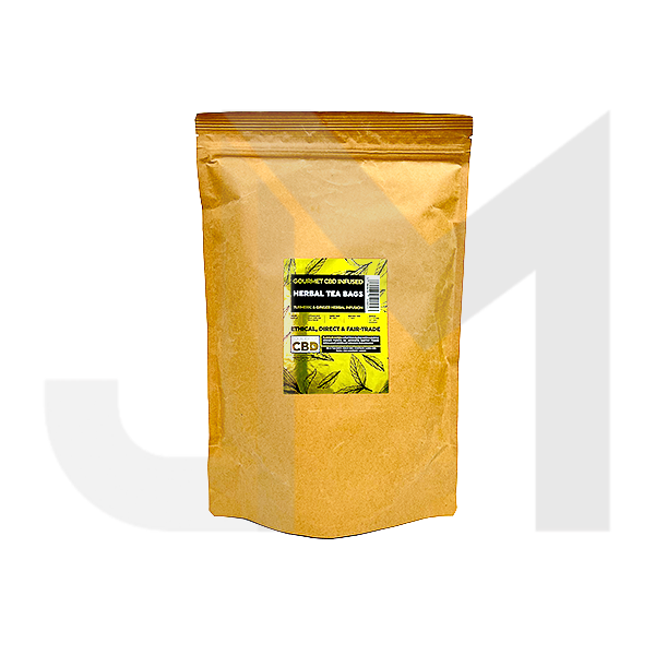 Equilibrium CBD 340mg Tea Turmeric & Ginger Catering Pack - 100 Biodegradable Pyramid Tea Bags