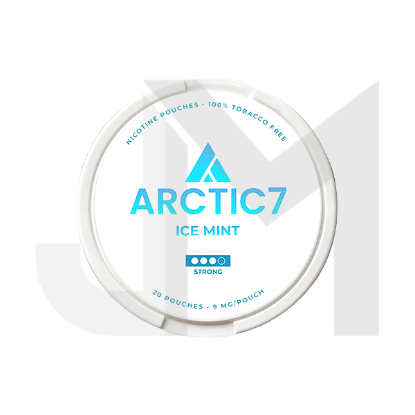 9mg Arctic7 Ice Mint Slim Nicotine Pouches - 20 Pouches