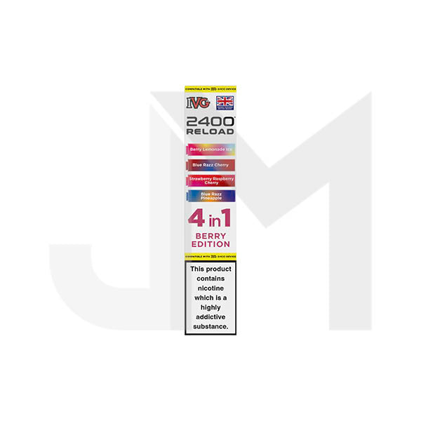 20mg IVG 2400 Reload Multi Edition Prefilled Pods 2ml 2400 Puffs - 4 Pcs