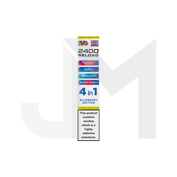 20mg IVG 2400 Reload Multi Edition Prefilled Pods 2ml 2400 Puffs - 4 Pcs