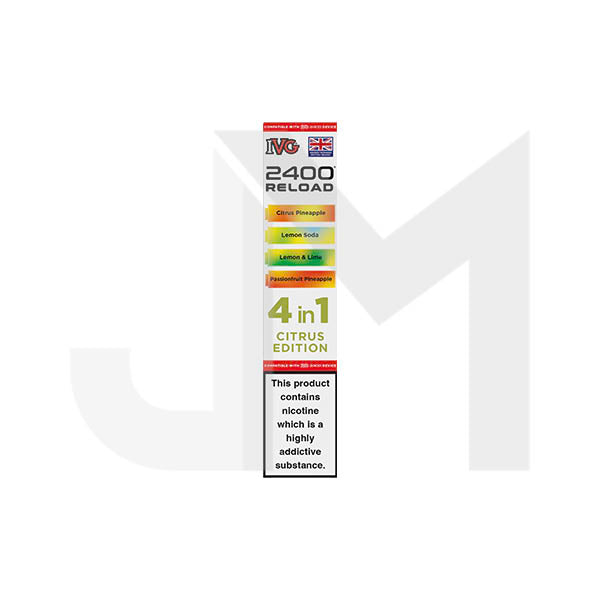 20mg IVG 2400 Reload Multi Edition Prefilled Pods 2ml 2400 Puffs - 4 Pcs