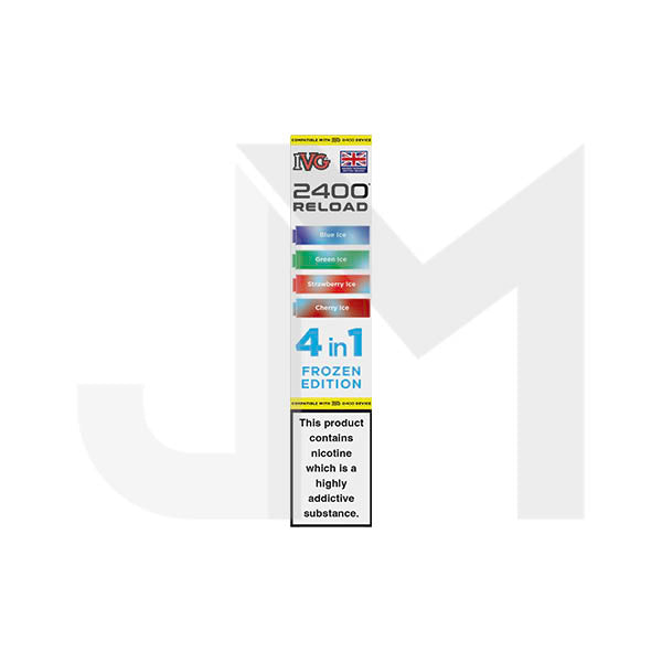 20mg IVG 2400 Reload Multi Edition Prefilled Pods 2ml 2400 Puffs - 4 Pcs