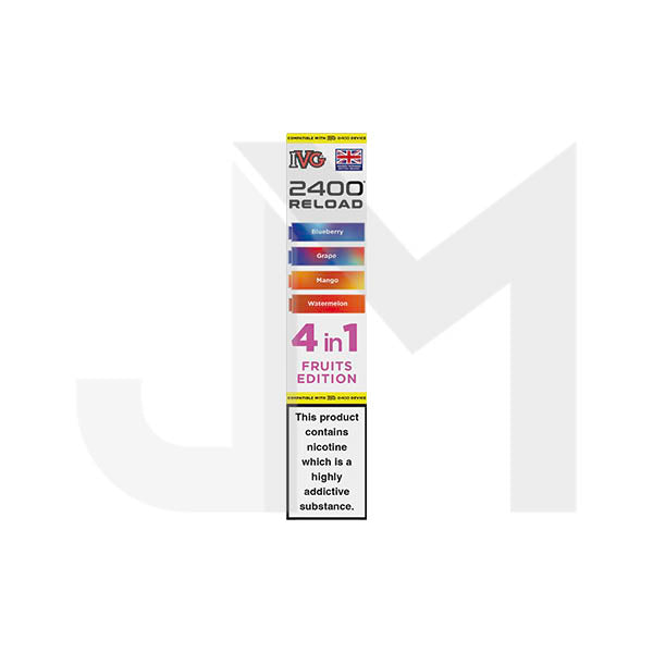 20mg IVG 2400 Reload Multi Edition Prefilled Pods 2ml 2400 Puffs - 4 Pcs