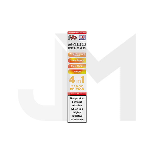 20mg IVG 2400 Reload Multi Edition Prefilled Pods 2ml 2400 Puffs - 4 Pcs