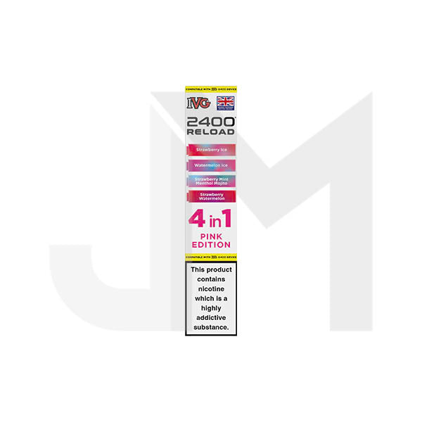20mg IVG 2400 Reload Multi Edition Prefilled Pods 2ml 2400 Puffs - 4 Pcs