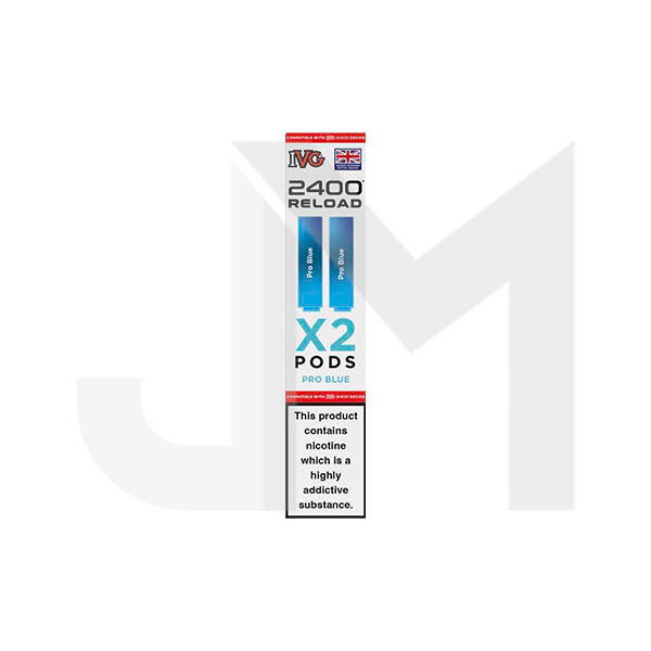 20mg IVG 2400 Reload Prefilled Pods 2ml 2400 Puffs - 2 Pcs