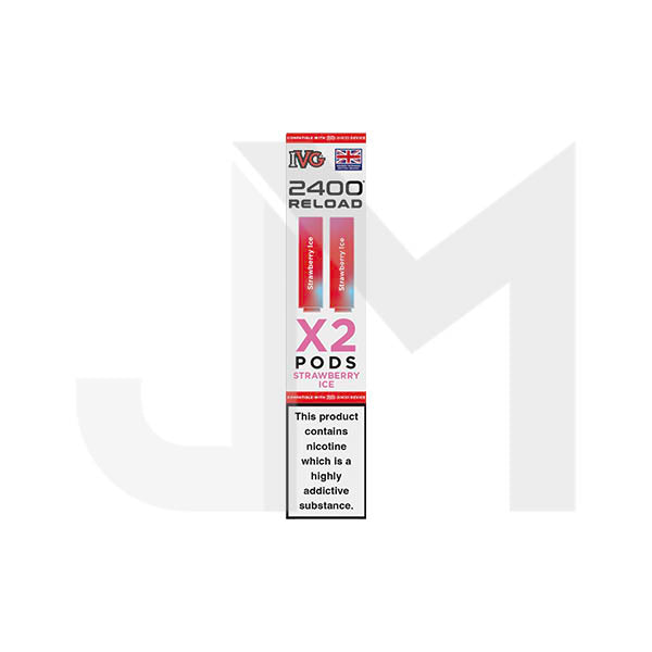 20mg IVG 2400 Reload Prefilled Pods 2ml 2400 Puffs - 2 Pcs