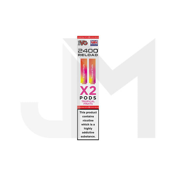 20mg IVG 2400 Reload Prefilled Pods 2ml 2400 Puffs - 2 Pcs