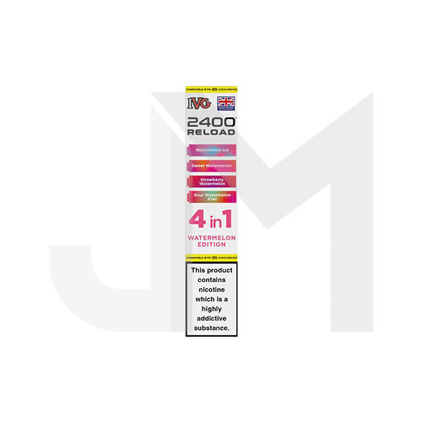 20mg IVG 2400 Reload Multi Edition Prefilled Pods 2ml 2400 Puffs - 4 Pcs