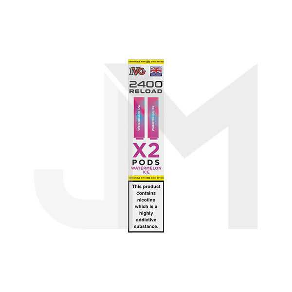 20mg IVG 2400 Reload Prefilled Pods 2ml 2400 Puffs - 2 Pcs
