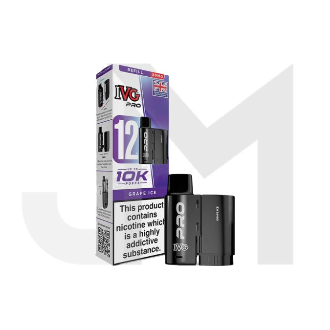 20mg IVG Pro 12 Refill Pod Pack 10000 Puffs