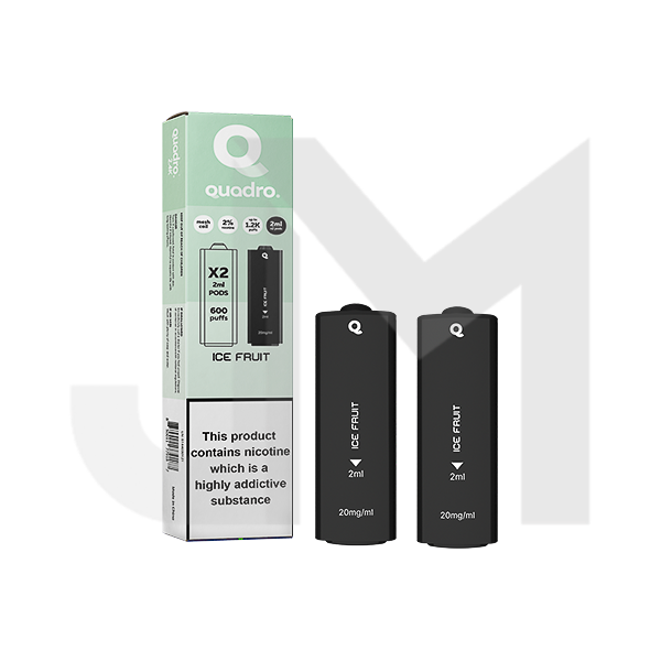 20mg Quadro 2.4k Replacement Pods - 2ml 20mg Quadro 2.4k Replacement Pods - 2ml