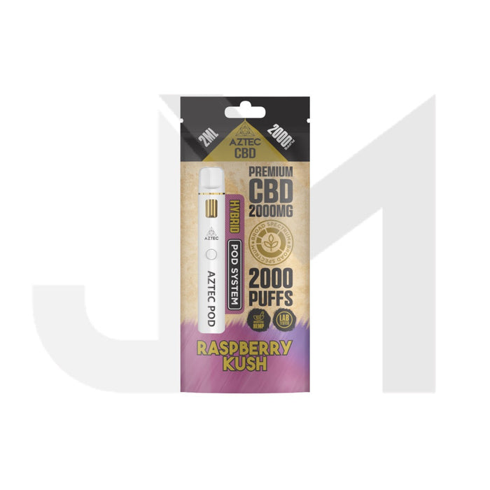 Aztec CBD 2000mg Broad Spectrum Starter Pro Pod Vape Kit 2000 Puffs