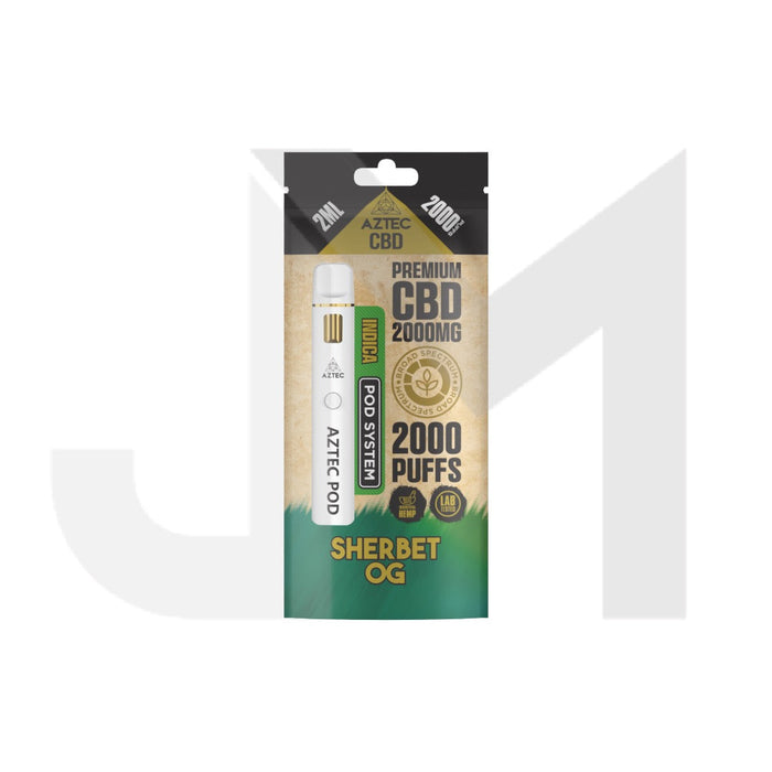 Aztec CBD 2000mg Broad Spectrum Starter Pro Pod Vape Kit 2000 Puffs Aztec CBD 2000mg Broad Spectrum Starter Pro Pod Vape Kit 2000 Puffs
