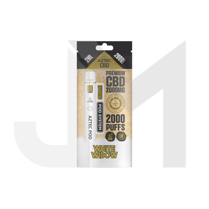 Aztec CBD 2000mg Broad Spectrum Starter Pro Pod Vape Kit 2000 Puffs