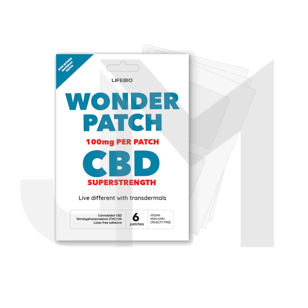 Lifebio 600mg CBD Superstrength Wonderpatch - 6 Patches