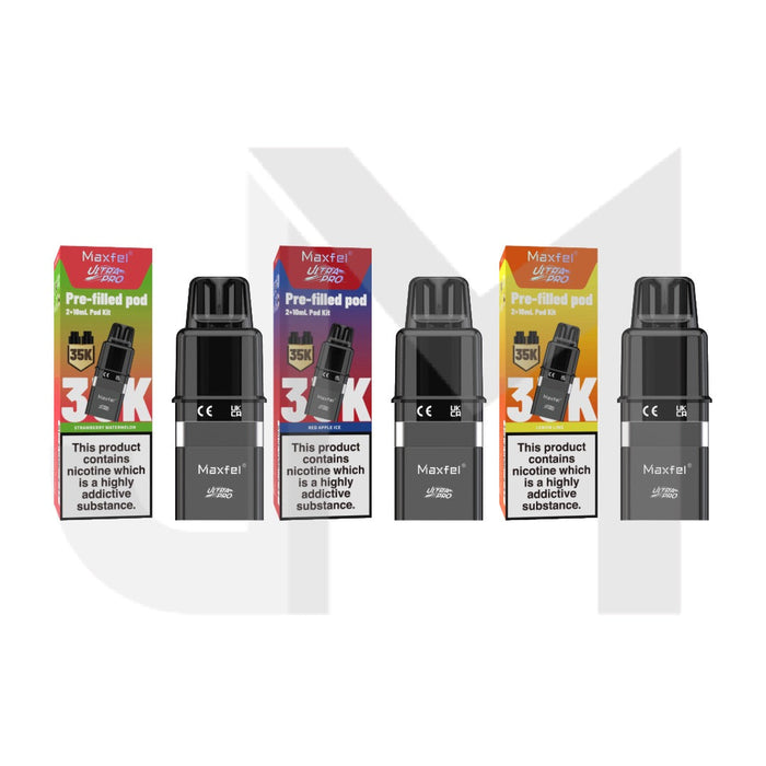 20mg Maxfel Ultra Pro Replacement Prefilled Pods 17500 Puffs