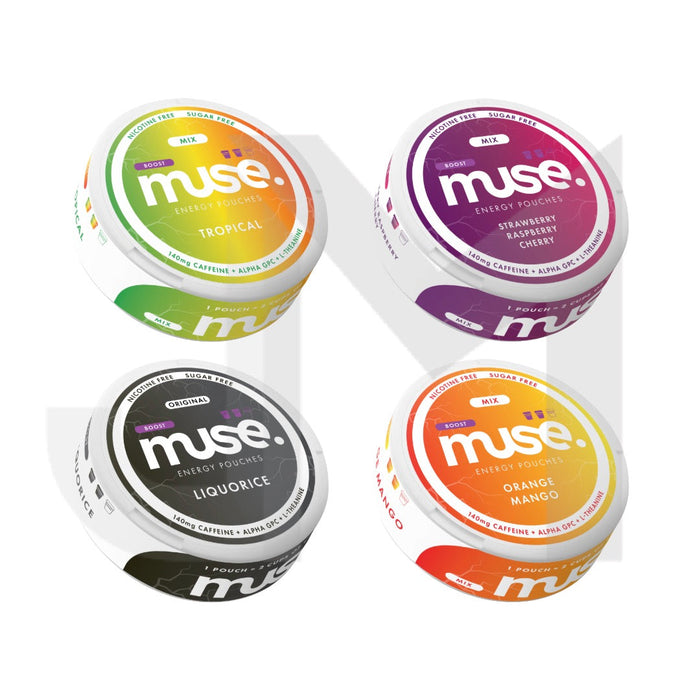 140mg Muse Boost Energy Pouches (UK Made) - 20 Pouches (Buy 2 Get 1 Free)