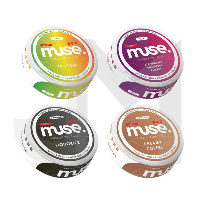 200mg Muse Surge Energy Pouches (UK Made) - 20 Pouches (Buy 2 Get 1 Free)