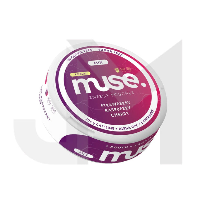 70mg Muse Focus Energy Pouches (UK Made) - 20 Pouches (Buy 2 Get 1 Free)