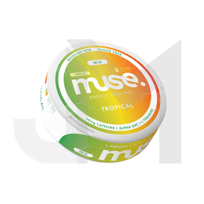 70mg Muse Focus Energy Pouches (UK Made) - 20 Pouches (Buy 2 Get 1 Free)