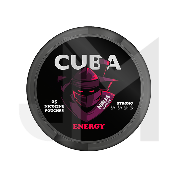 30mg CUBA Ninja Nicotine Pouches - 25 Pouches