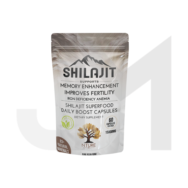 NTURE 15000mg Shilajit Capsules - 60 Caps