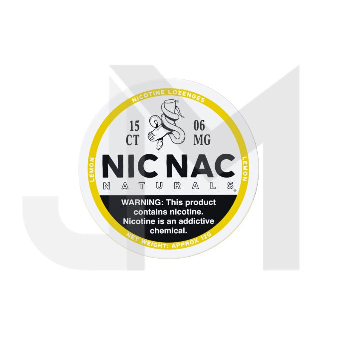 6mg Nic Nac Naturals Nicotine - 15 Lozenge Tablets (Buy 2 Get 1 Free)