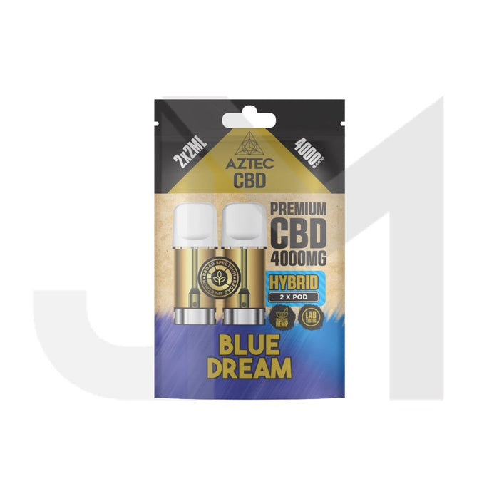 Aztec CBD 4000mg Broad Spectrum CBD Pods 2ml 4000 Puffs - 2 Pcs