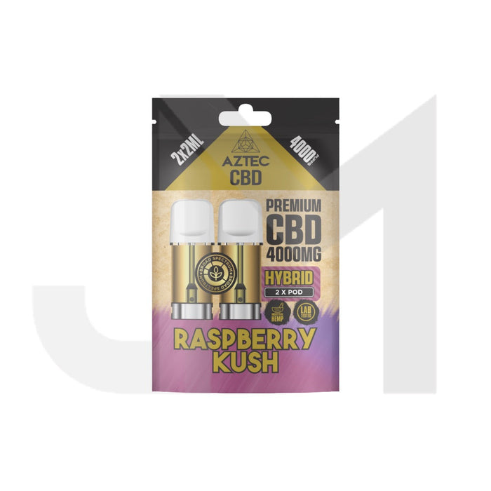 Aztec CBD 4000mg Broad Spectrum CBD Pods 2ml 4000 Puffs - 2 Pcs