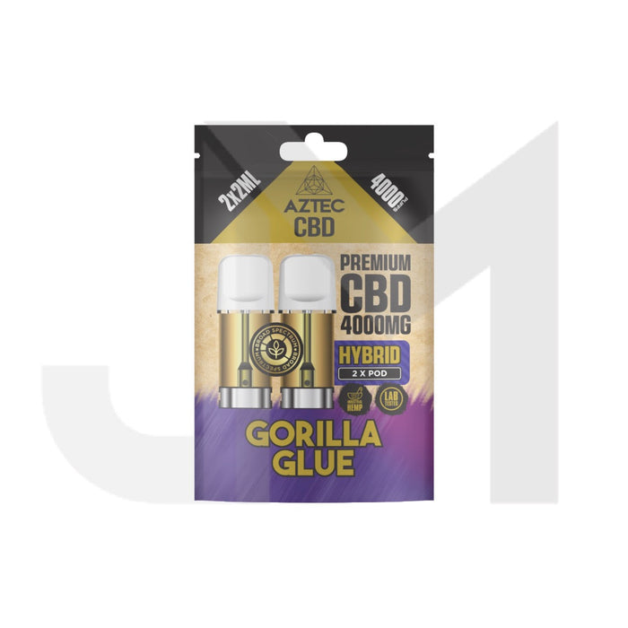Aztec CBD 4000mg Broad Spectrum CBD Pods 2ml 4000 Puffs - 2 Pcs