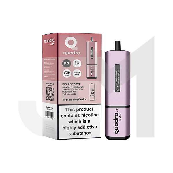 20mg Quadro 2.4K Pod Vape Kit 4 in 1 - 2400 Puffs 20mg Quadro 2.4K Pod Vape Kit 4 in 1 - 2400 Puffs