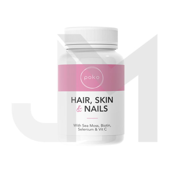 Poko Hair Skin & Nails Supplement Capsules - 60 Caps