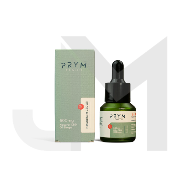 Prym Health 600mg Natural Mint CBD Oil Drops - 15ml