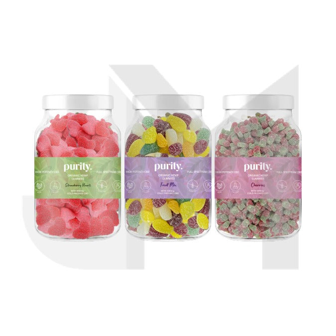 Purity 600mg Full-Spectrum CBD Vegan Gummies 400g