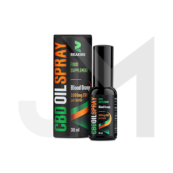 Reakiro 1000mg CBD Blood Orange Flavour Spray 30ml (BUY 1 GET 1 FREE)