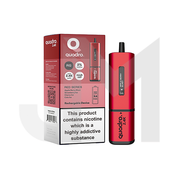 20mg Quadro 2.4K Pod Vape Kit 4 in 1 - 2400 Puffs 20mg Quadro 2.4K Pod Vape Kit 4 in 1 - 2400 Puffs