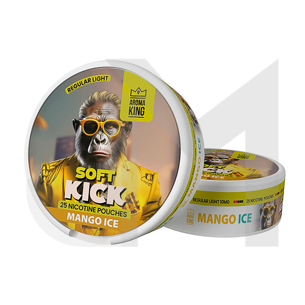 10mg Aroma King Soft Kick Nicotine Pouches - 25 Pouches