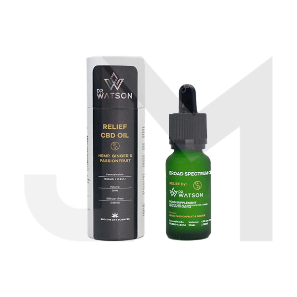 Dr Watson 1500mg Broad-Spectrum Relief CBD Oil 20ml