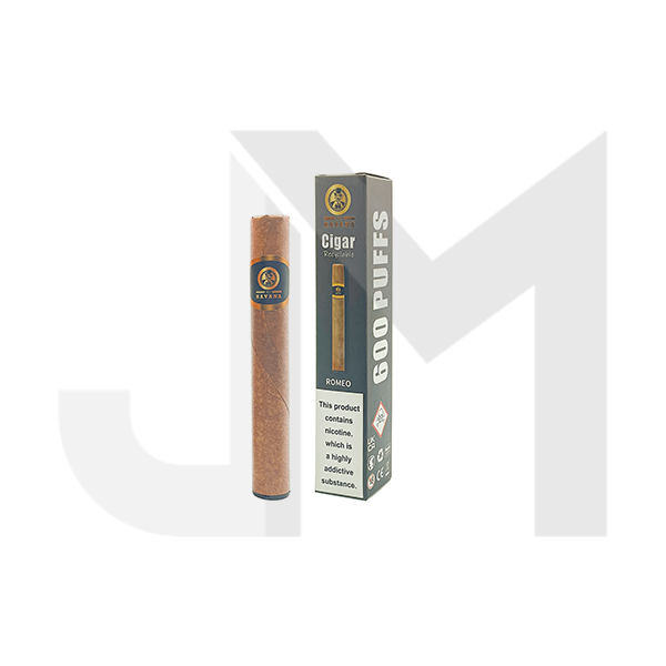 20mg XO Havana Disposable Cigar Vape - 600 Puffs