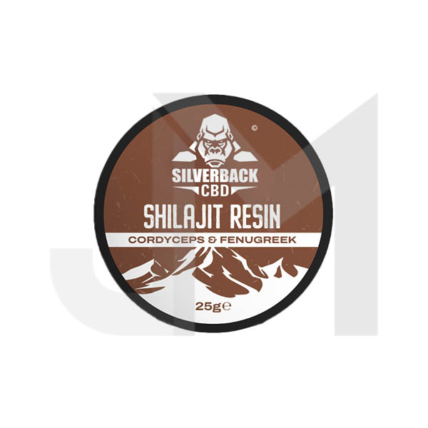 Silverback CBD Cordyceps + Fenugreek Infused Shilajit Resin 25g