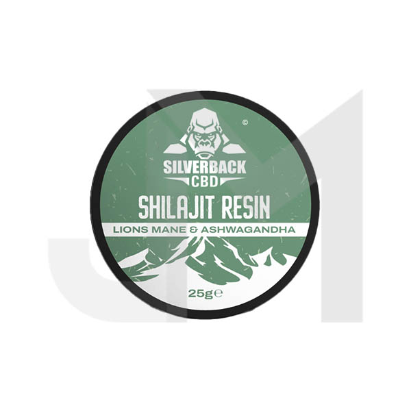 Silverback CBD Ashwagandha & Lions Mane Infused Shilajit Resin 25g