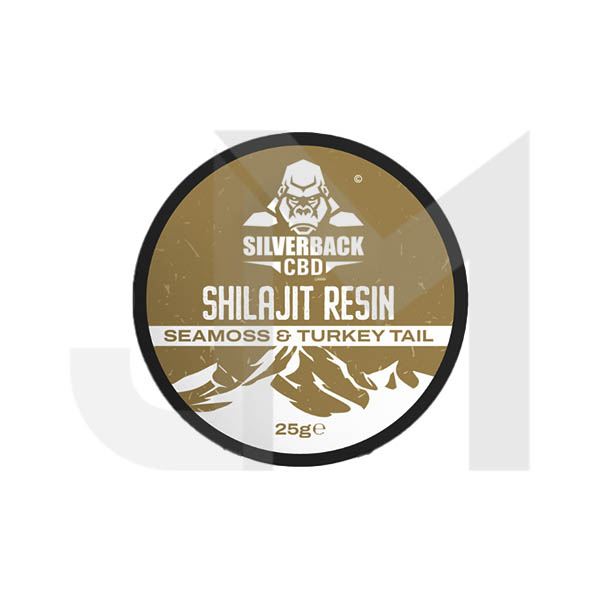 Silverback CBD Seamoss & Turkey Tail Infused Shilajit Resin 25g