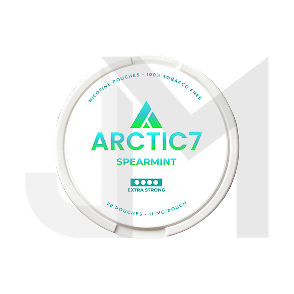 11mg Arctic7 Spearmint Slim Nicotine Pouches - 20 Pouches