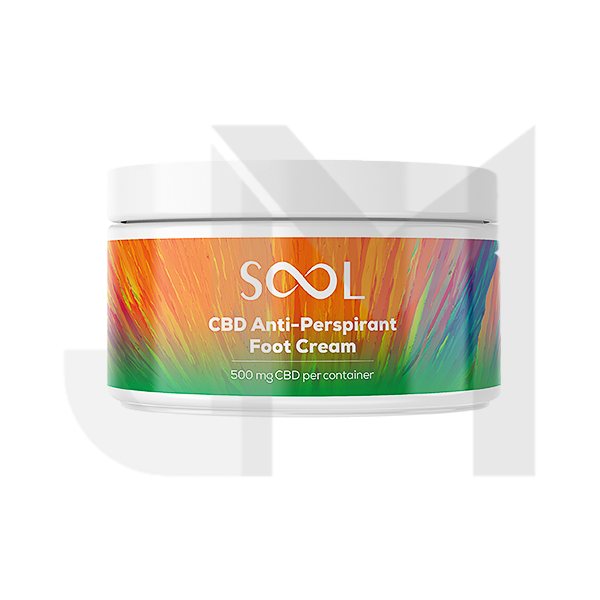 SOOL 500mg CBD Antiperspirant Foot Cream 100ml (BUY 1 GET 1 FREE)