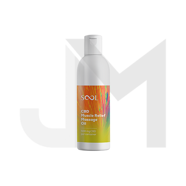 SOOL 500mg Broad Spectrum CBD Anti-Stress Massage Oil 200ml (BUY 1 GET 1 FREE)