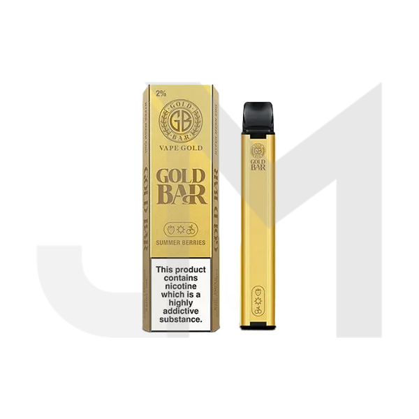 20mg Gold Bar Disposable Vape 600 Puffs