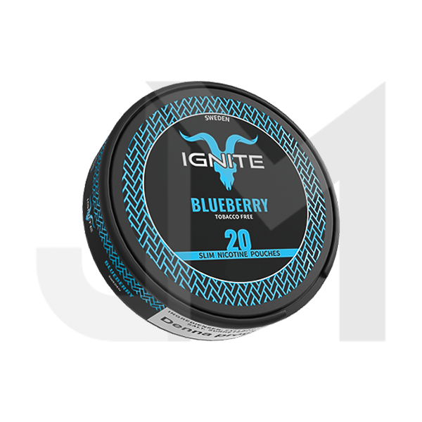 20mg Ignite Blueberry Slim Nicotine Pouches - 20 Pouches